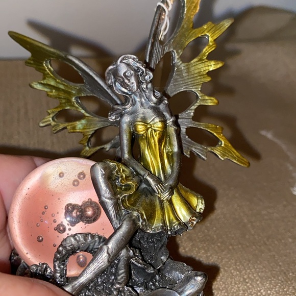 Fairy pewter with crystal ball - Picture 2 of 4